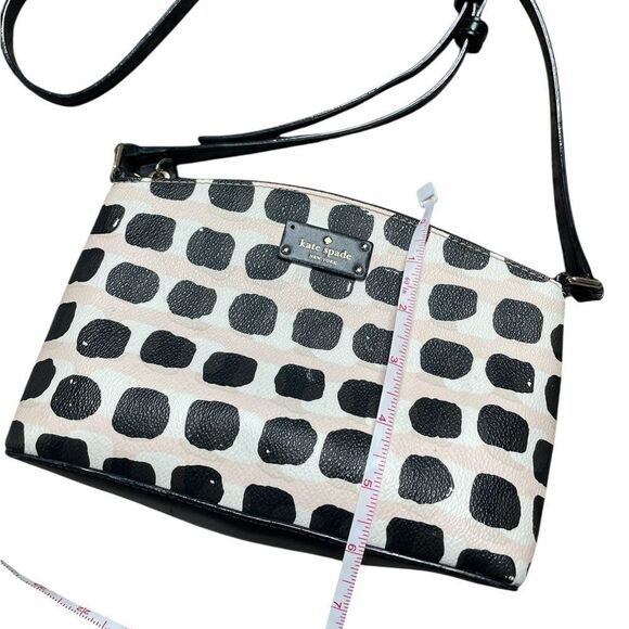 Kate Spade Millie Grove Street Polka Dot Crossbody Bag Black Pink White - Picture 8 of 11